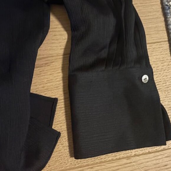 THEORY Black Dress Shirt Blouse -  Size Medium - Picture 5 of 5